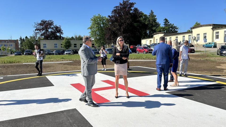 Nemocnice v Benešově má heliport a novou centrální příjmovou budovu