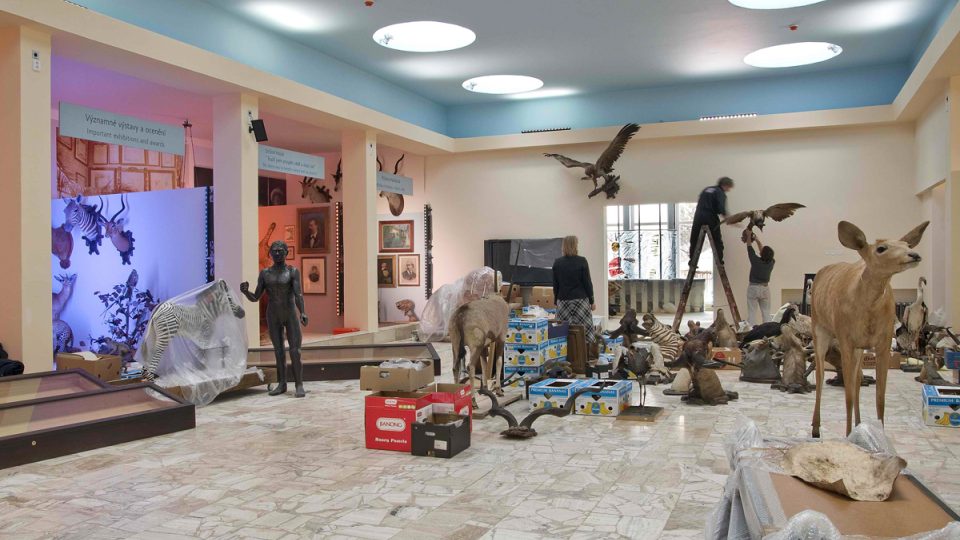 Všechny exponáty byly v průběhu rekonstrukce pečlivě uloženy