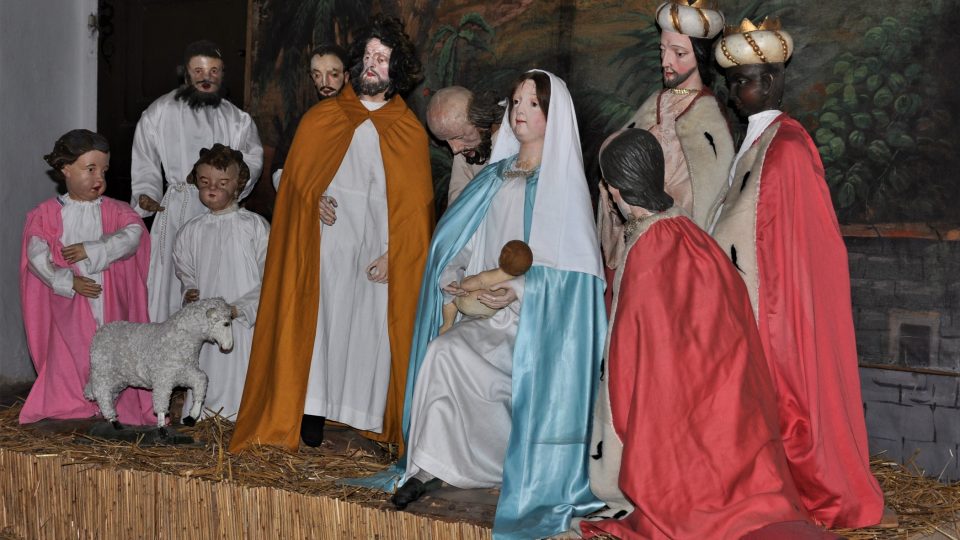 Jezuitský betlém v expozici v Žirči 