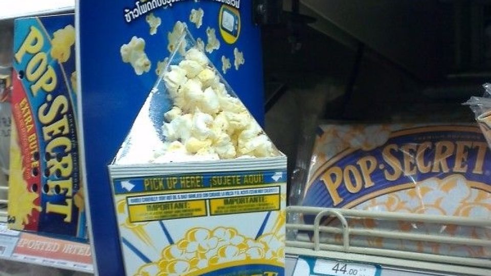 Lákavá propagace popcornu