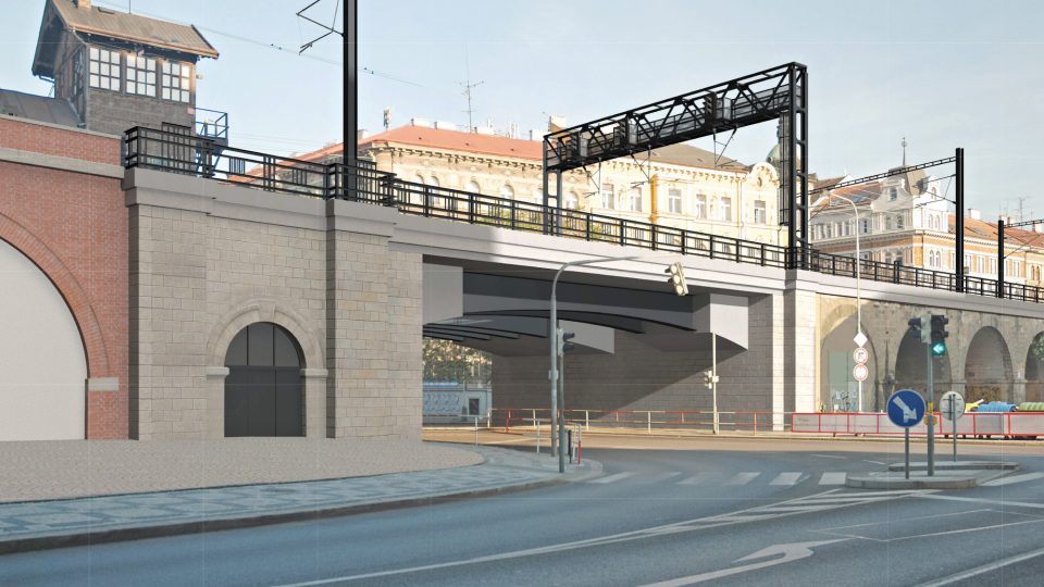 Vizualizace opravy Negrelliho viaduktu