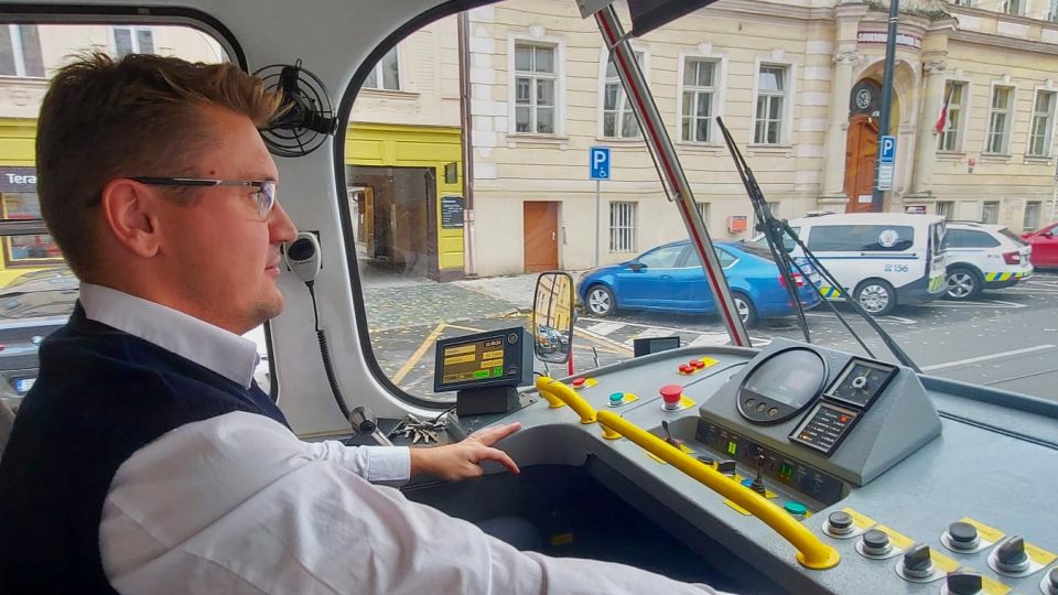 Řidič tramvaje a instruktor Štěpán Šmehlík