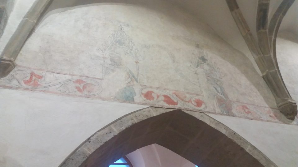 Freska v kostele sv. Jakuba Staršího v Pohořelicích