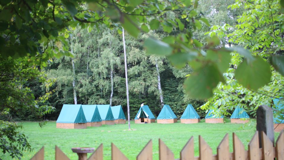 Tábor na zahradě hájovny