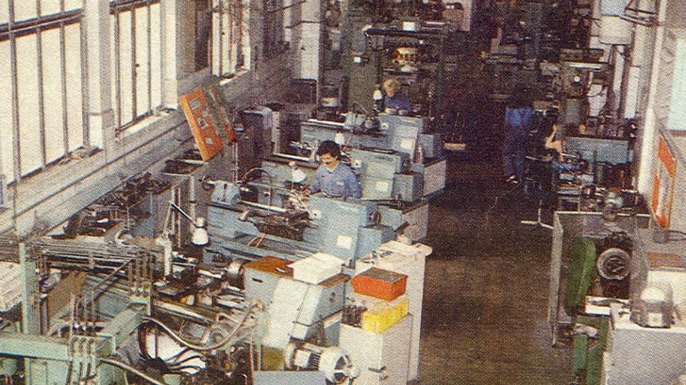 Tak vypadala výrobní hala POLDI 1980s