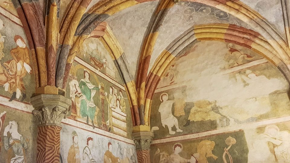 Výzdoba v bazilice svatého Prokopa v Třebíči