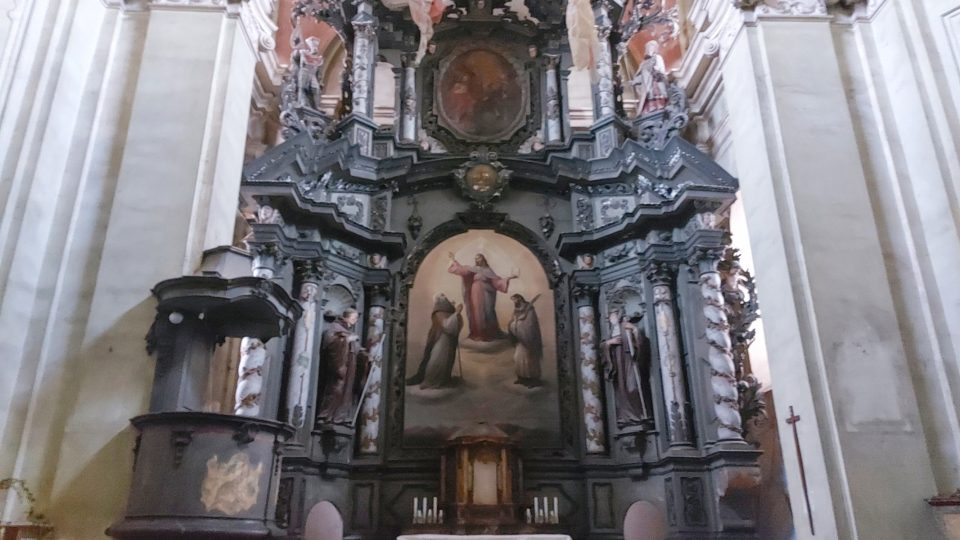 Oltář, který do roku 1756 stál v Sázavském klášteře