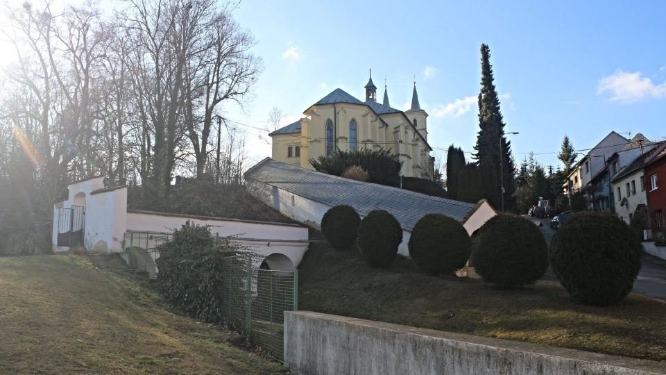 Areál kostela v Otaslavicích