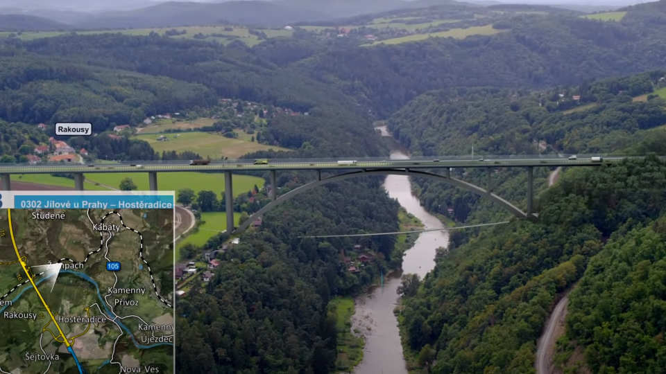Plánový most přes Sázavu bude největší v Česku