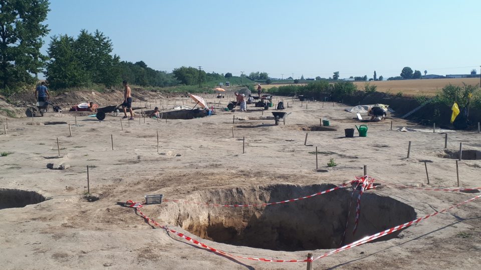 Archeologické naleziště u obce Zápy nedaleko Prahy