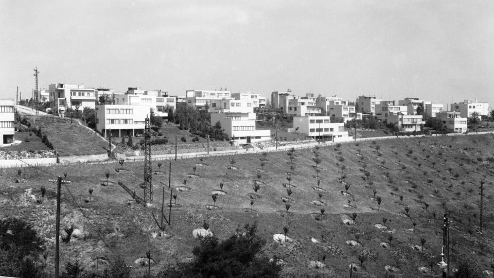 Osada Baba po dokončení první etapy výstavby, rok 1932