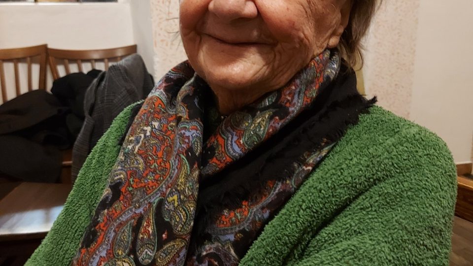90letá hasička z pražského Žižkova Jarmila Šteffková