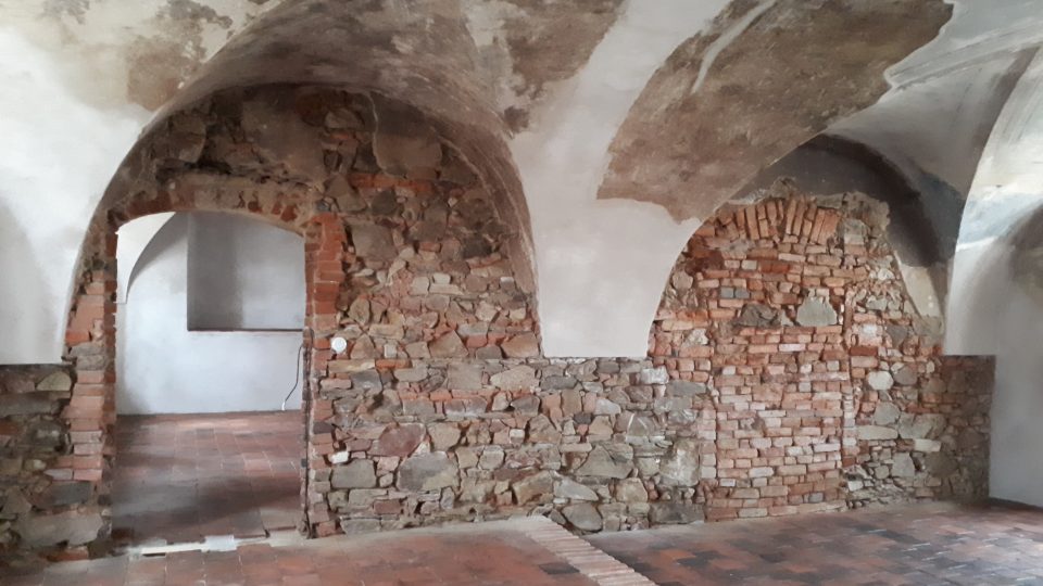 Prostory v přízemí zámku, které jsou před dokončením