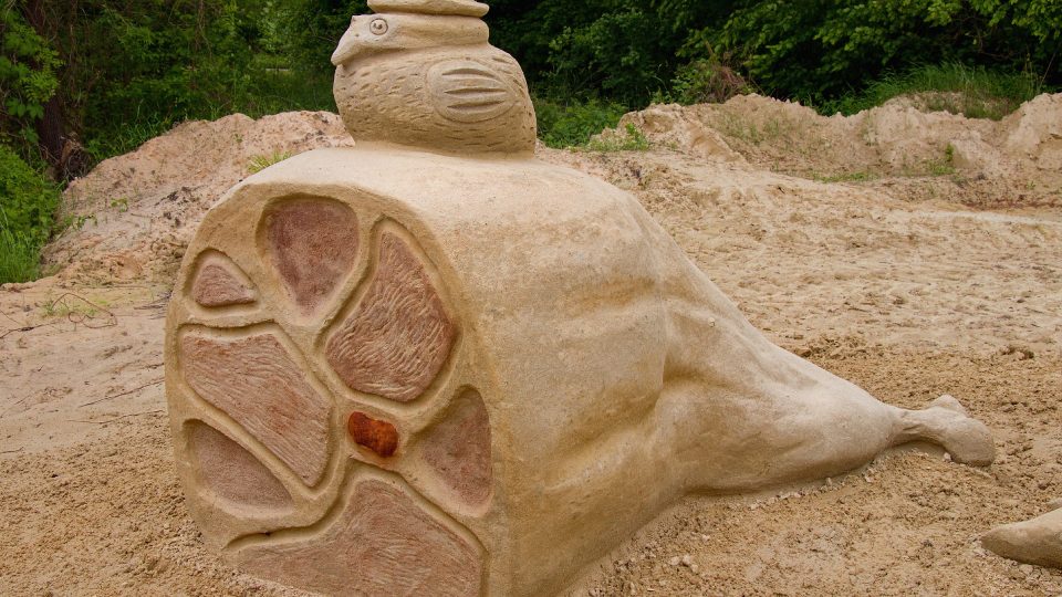 Sochy z písku v jihomoravské Lednici