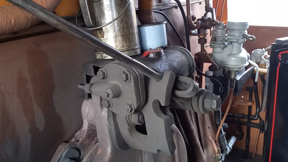 Parní lokomotiva ,Ušatá' - detail