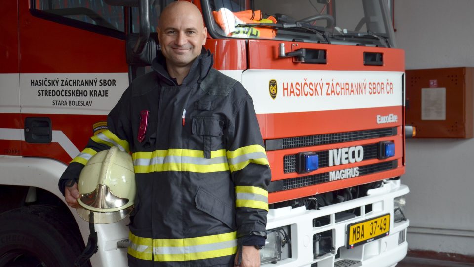 Daniel je profesionálním hasičem na stanici ve Staré Boleslavi