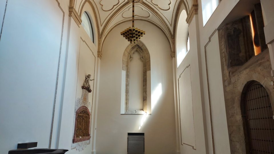 Svatojiřský klášter - kaple sv. Anny. Místo, kde je Ctihodná Mlada Přemyslovna pravděpodobně pochována