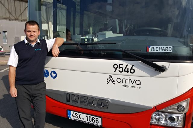 Richard Louda,  řidič autobusu je také dobrovolným hasičem | foto: Soňa Jindrová,  Český rozhlas
