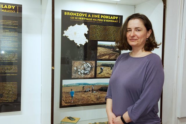 Archeoložka Kateřina Blažková z Muzea TGM Rakovník | foto: Markéta Vejvodová,  Český rozhlas